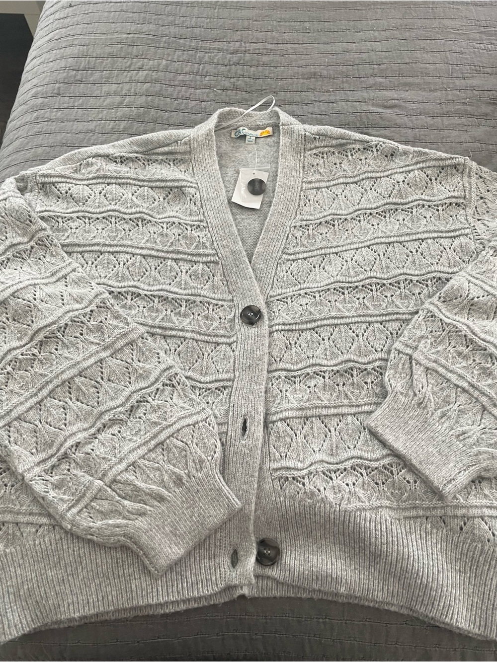 C&C California Light Gray Knit sweater